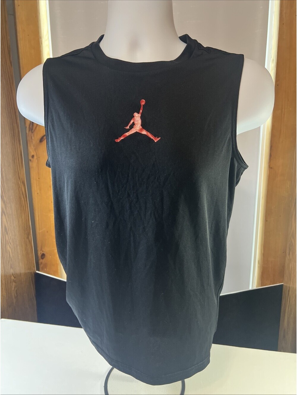AIR JORDAN JUMPMAN MUSCLE SHIRT SLEEVELESS TANK TOP Dry Fit MEN'S SIZE Large